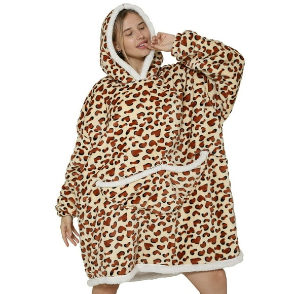 Oversized Hoodies Sweatshirt Winter Hoodies Fleece Comfortable Plush Blanket Sweatshirt with Big Pocket Wearable Blanket Hoodies As Birthday Gifts for Women Men Adults Kids