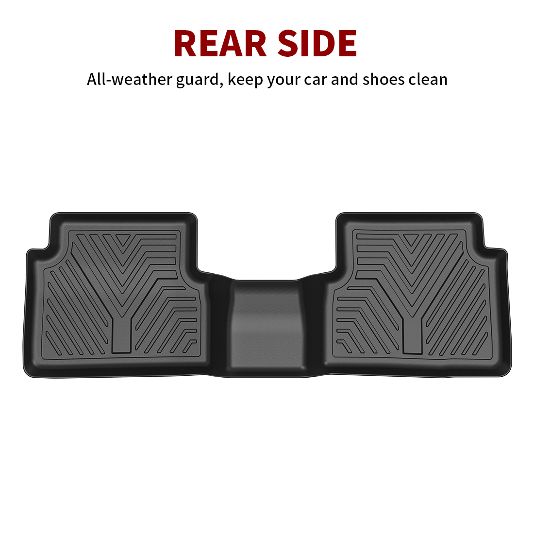 RVNI Floor Mats for 2021-2023 Ford Bronco Sport Black Rubber All Weather Protection