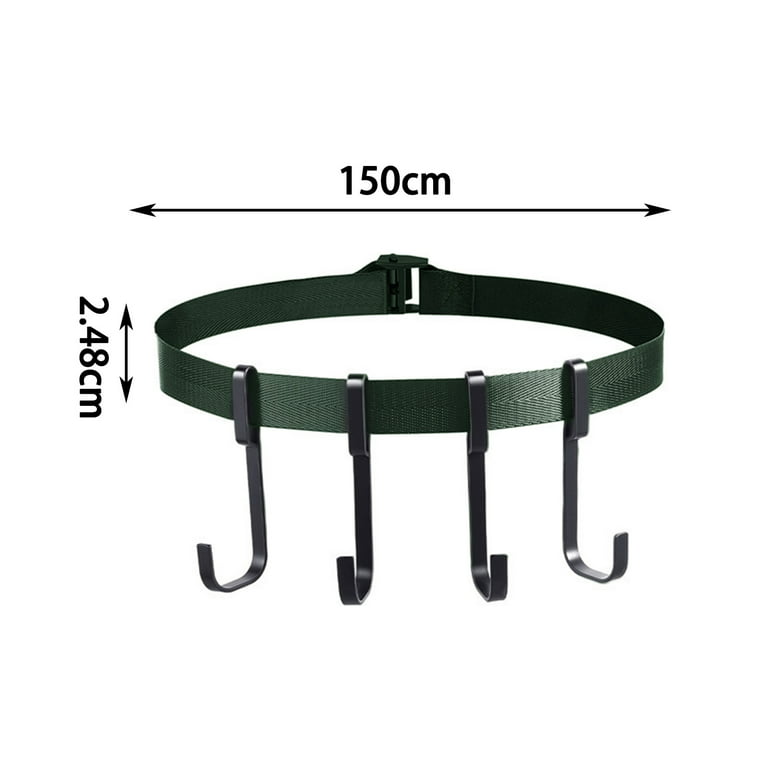 Hesroicy 1 Set Treestand Strap Hanger Strong Load-bearing Quick