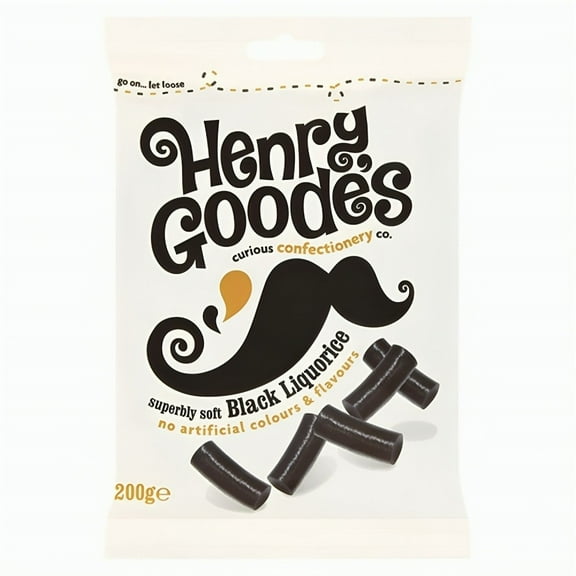 Candyland Henry Black Goodes Soft Liquorice 200g (Pack of 2)