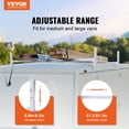 thumbnail image 2 of VEVOR Van Roof Ladder Rack, 2 Bars Aluminum Alloy Roof Ladder Racks, 400 lbs Capacity Rain-Gutter Van Roof Rack, Adjustable Length 51.2" to 81.1", Van Ladder Rack for Van, Cargo, Trailer, 2 of 9