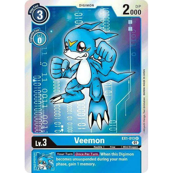 Digimon Classic Collection Rare Veemon EX1-013