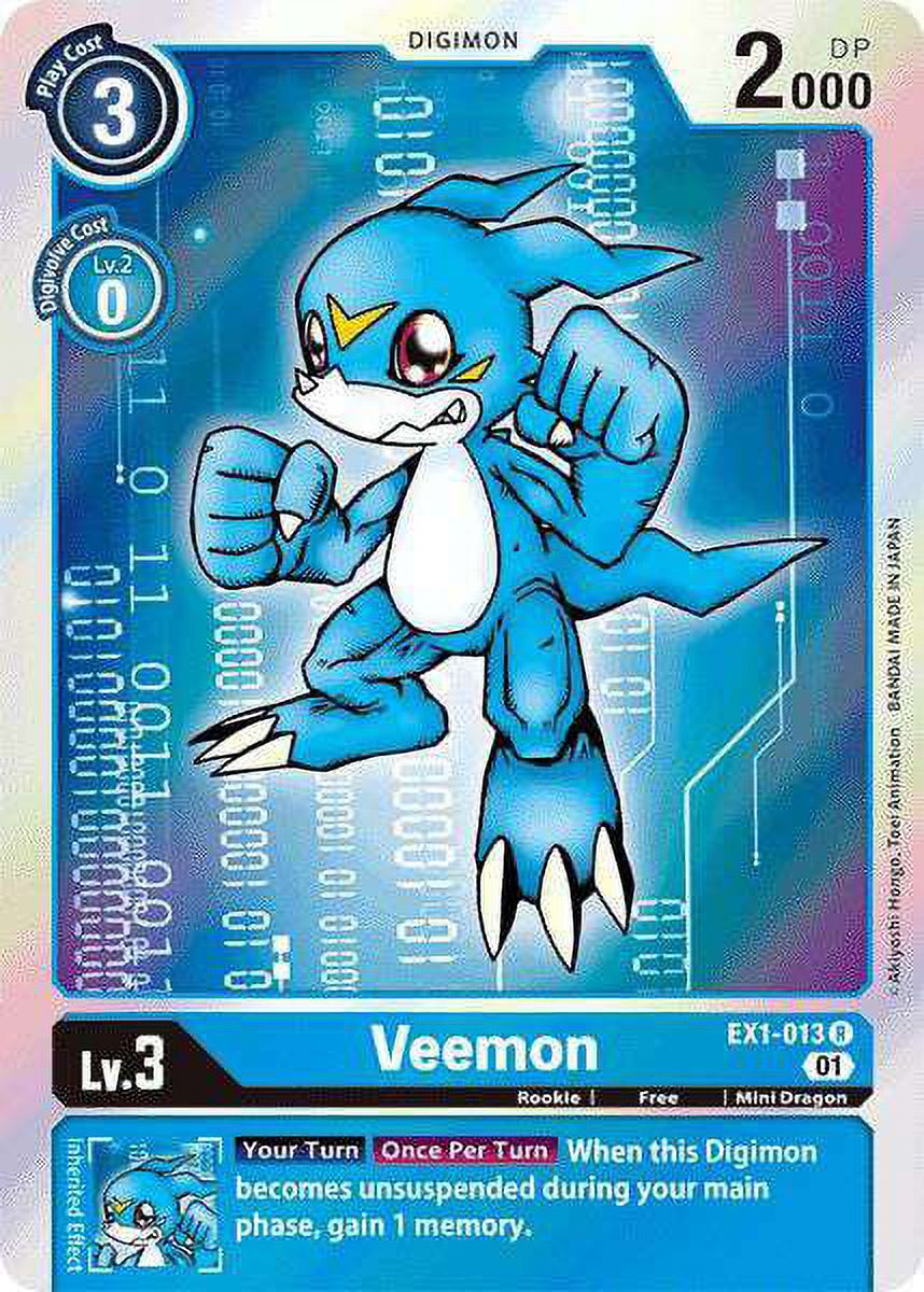 Digimon Classic Collection Rare Veemon EX1-013