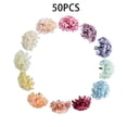 thumbnail image 6 of Gerich 50 Pcs Artificial Silk Floral Flower Head Hydrangea Wedding Party Decor Craft Home Decor, 6 of 8