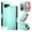 Green, variant on For Google Pixel 9a Wallet Case Flip Card Holder,PU Leather Side Buckle Magnetic Frosted Women Men Cover,Black,For Pixel 9a