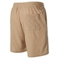 thumbnail image 3 of Men's American Surf Beach Shorts, 4-Inch Quick-Dry Fitness Shorts with Drawstring Waist & Lightweight Stretch Material ,Khaki 2XL, 3 of 4