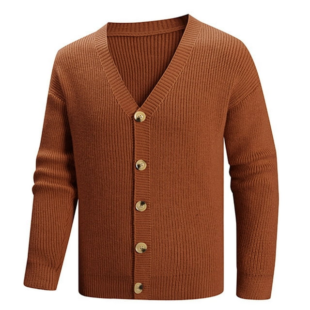 Cardigan Décontracté à Col en V avec Boutons pour Hommes - Parfait pour Superposer