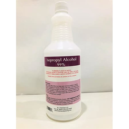 Isopropyl Alcohol 99% Strength - 4 Gallons Packed in 16-32 Oz. Bottles - 99.9% Pure