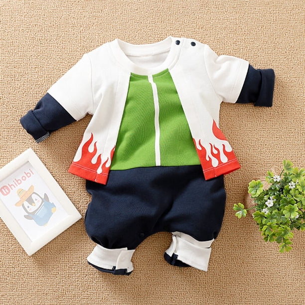 Peleles de bebé de Anime, ropa de bebé para recién nacido, disfraz de Cosplay de dibujos animados para bebé, mono de algodón, ropa de niña para bebés Tan Jianjun unisex
