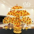 thumbnail image 1 of Acrylic Glass Beaded Money Tree Bonsai Bedroom Ornament Gift Feng Shui Crafts DIY Handmade for Wealth Luck with Pot, 1 of 9