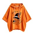 thumbnail image 5 of Halloween Hoodies for Women Drawstring 3/4 Sleeve Trendy Print Hoodie Fall Clothes Crewneck Sweatshirts Loose Fit Trendy Tops Winter Clothing Daily Travel Outfits, 5 of 5