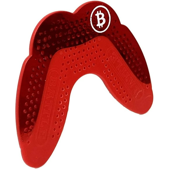 Battle Sport Ultra-Mince Grillz Football Protège-Dents (Rouge Chrome)