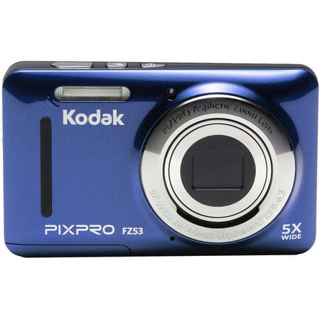 Refurbished Kodak FZ53-BL Point and Shoot Digital Camera with 2.7
