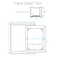 thumbnail image 5 of Twin Solid Color Brushed Microfiber 3-Piece Sheet Set, 1800 Luxury Hotel Collection, 5 of 9