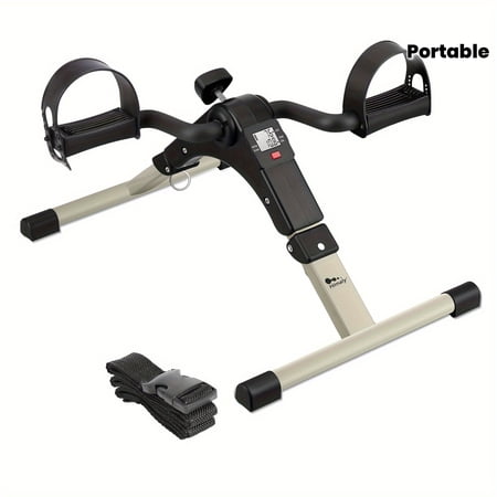 FANRUINA Foldable Exercise Bike - LCD Monitor, Adjustable Resistance, Heavy-Duty Steel Frame, Space-Saving - For Legs/Arms/Cardio, Home/Office, Non-Slip Base - Ideal Gift for Fitness Enthusiasts