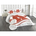 thumbnail image 3 of Ambesonne Fitness Quilted Bedspread Set 3 Pcs, Muscled Man and Woman, Queen Size, Orange and White, 3 of 5