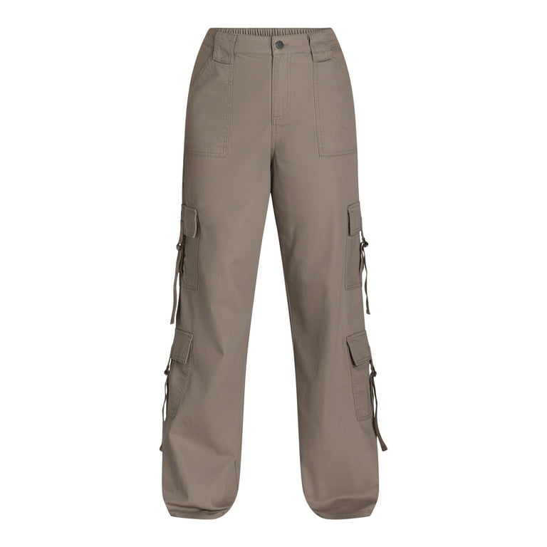 No Boundaries Twill Cargo Pants 31.75 Inseam Women s Walmart
