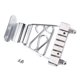 thumbnail image 5 of WEUVEB Tailpiece De Metal Plateado Con Textura Delicada Para Guitarra Jazz, 5 of 8