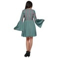 thumbnail image 4 of Moomaya Robe Droite Mini à Manches Longues Évasées Imprimée pour Femmes Vêtements d'Été, 4 of 6