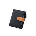 thumbnail image 1 of Qarigey Cartera para hombre, monedero, bolsa para dinero, exquisita, impermeable, multicolor, dulce regalo, atractivo monedero corto, tarjetero Carteras Negro, 1 of 6