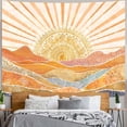 thumbnail image 4 of Bohemian Mandala Sunrise Wall Tapestry, Abstract Mountain Scenery Tapestries for Home Decoration, Boho Tapestry, 4 of 7