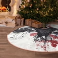 thumbnail image 5 of Xecao American Flag Eagle Art Pattern Christmas Tree Skirt Round Xmas Tree Mat Base Cover for Holiday Home Decorations-36", 5 of 6