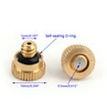 thumbnail image 6 of 50X Brass Misting Nozzles Water Mister Sprinkle For Cooling System 0.012" 10/24, 6 of 8