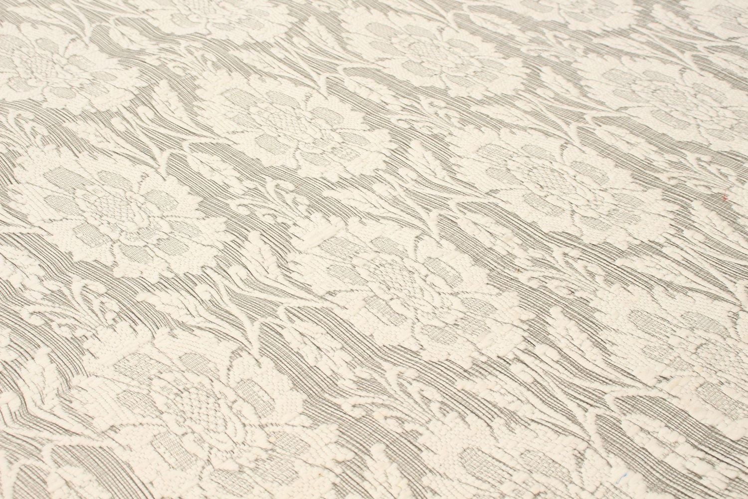 ECARPETGALLERY Tapis Fait à la Main pour Salon, Salle à Manger et Chambre à Coucher Floral Collection Collage 3'10" x 6'0" en Ivoire