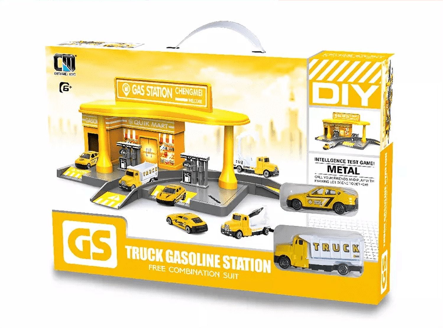 Surnie Educational Children's Police Gasoline Station Playset With Cars -  Walmart.com