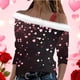 thumbnail image 1 of Xuyuer Valentine Shirt Women Love Heart Graphic Sloping Shoulder Suspender Shirt Funny Valentine's Day Gift Shirts Love Tops, 1 of 7