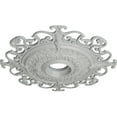 thumbnail image 3 of 38 3/8"OD x 6 5/8"ID x 2 7/8"P Orleans Ceiling Medallion (Fits Canopies up to 8 1/4"), Hand-Painted Frost, 3 of 6