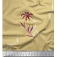 thumbnail image 1 of Soimoi Georgette Viscose Fabric Leaves & Wild Flower Decor Fabric Printed Yard 42 Inch Wide, 1 of 1