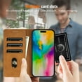 thumbnail image 4 of for iPhone XS Max Wallet case with RFID Blocking Credit Card Holder,Flip Book Kickstand  PU Leather Magnetic Closure Protective Cover Women Men for iPhone XS Max Phone Case,Brown, 4 of 7