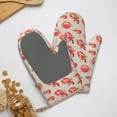 thumbnail image 4 of Cauagu Crab Lobster 1 Print Oven Mitts 2 Piece Set,BBQ Gloves Grilling Gloves Kitchen Silicone Oven Gloves Heat Resistant Oven Mitts for Barbecue Cooking & Baking, 4 of 6
