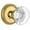 Lifetime Brass, variant on Grandeur 810138 Newport Solid Brass Rose Privacy Door Knob Set - Brass