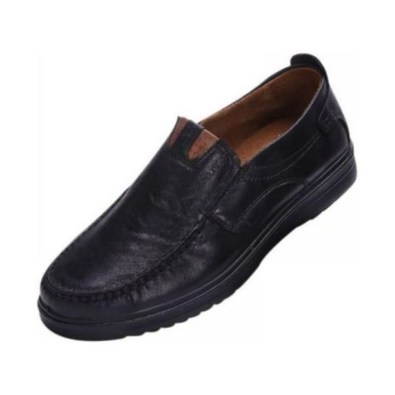 Men Casual Shoes Slip on Walking Shoes Breathable Comfort Fashion Loafers Leather Sneakers Driving Shoes for Male Business Work Office