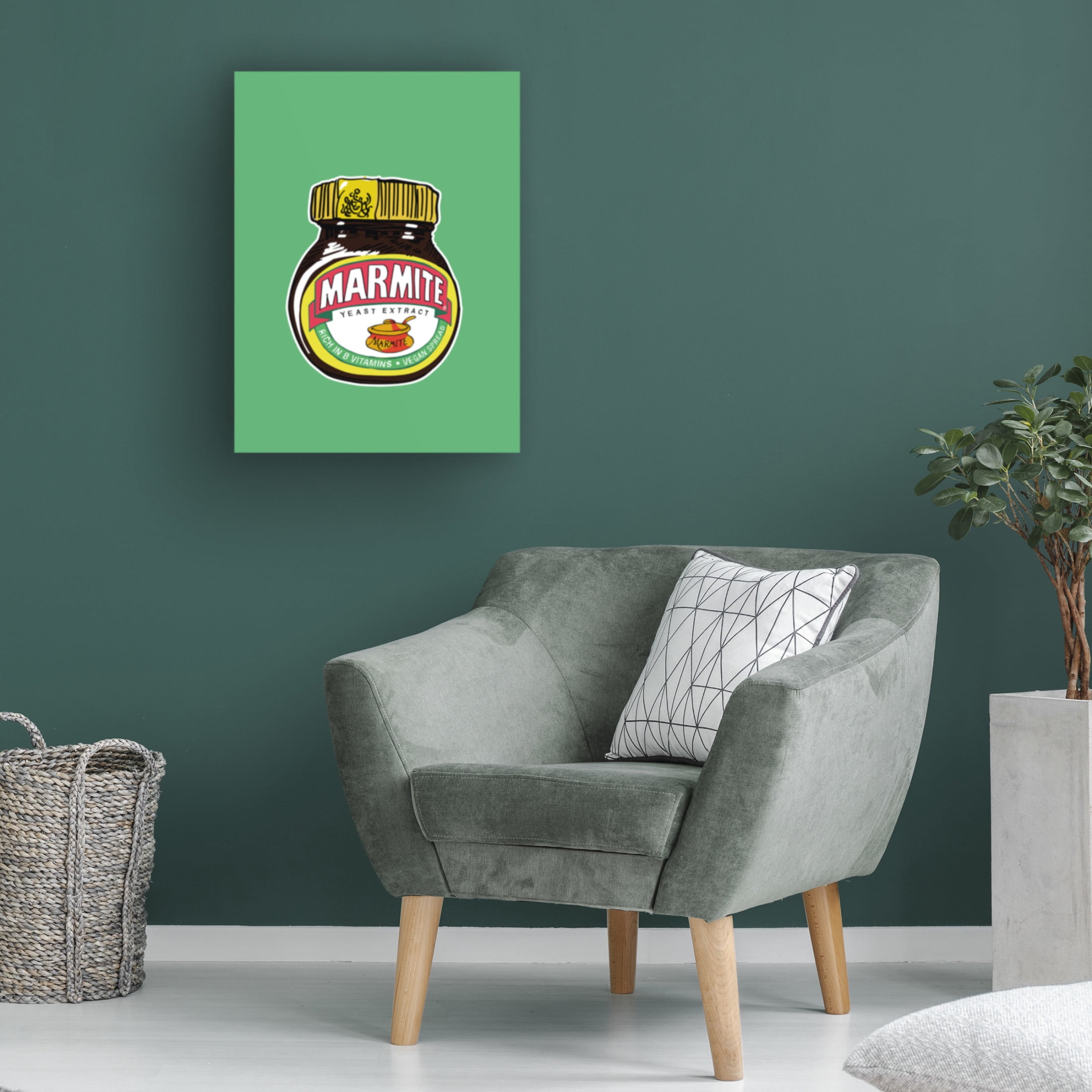 Trademark Fine Art Jon Downer  Marmite Standard Wall Art Canvas Wall Art
