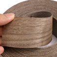 thumbnail image 3 of Skelang Bandas de borde de chapa de madera de nogal, prepegado, termoadhesivo, con adhesivo termofusible, cinta de madera flexible (2"" x 50'), 3 of 5