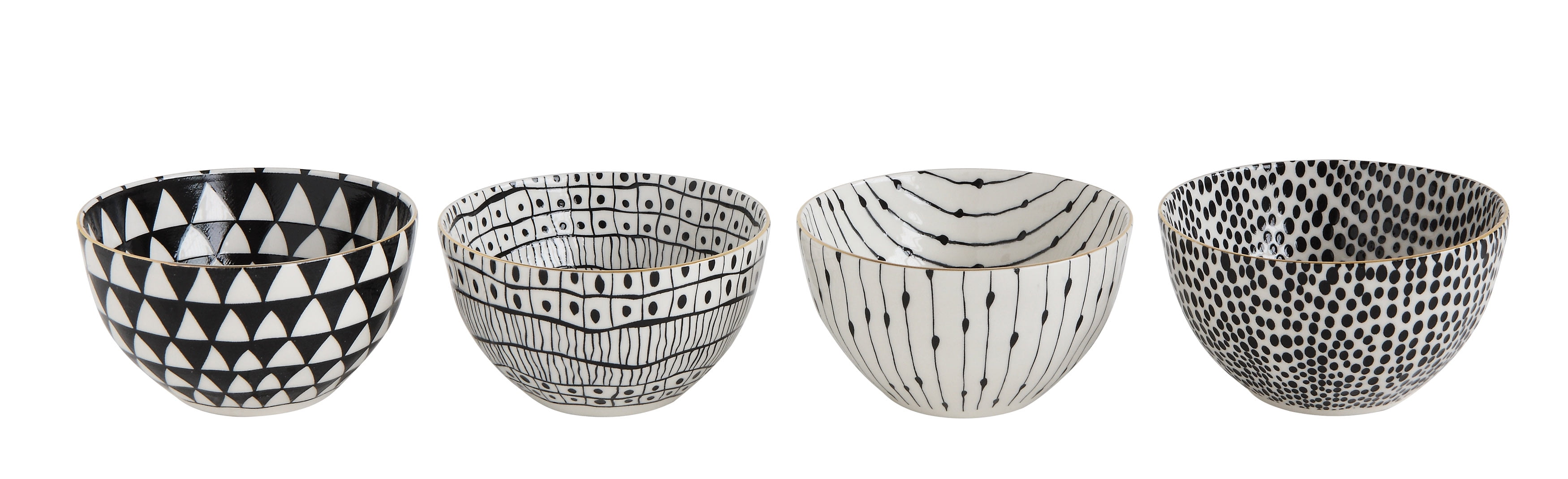 Zebra Pattern Decorative Bowl Spheres Stunning Design Home Display Quality Black 