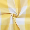 thumbnail image 4 of Buffalo Check Kitchen Tier Curtais 36 inches Long Plaid Gingham Rod Pocket Classic Cafe Curtains Country Farmhouse Kitchen Short Curtains 2 Panels Yellow & White, 4 of 6
