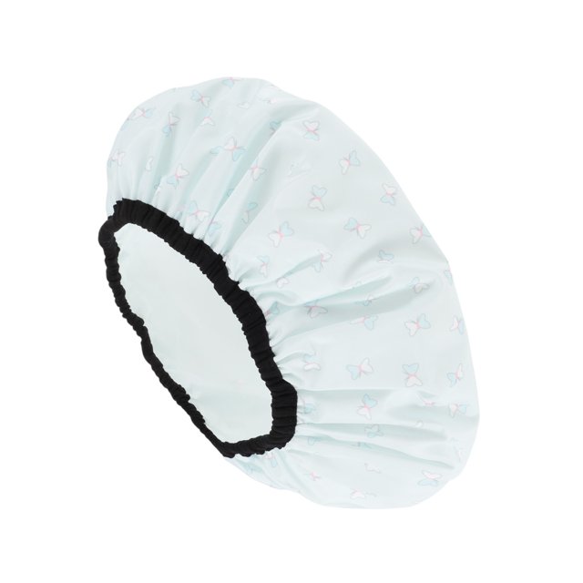 Ofertas Únicas 1 Pc Gorro de Baño de Doble Capa para Mujeres con Diseño de Mariposa para Viajes de Negocios en el Baño Verde