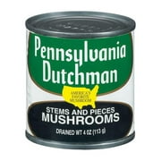 Pennsylvania Dutchman ,Mushroom, Jarred Vegetable Bottle 12 Pack. 4 oz.