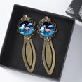 thumbnail image 3 of Starry Flamingos Vintage Copper-Colored Lace Bookmarks: Stainless Steel Reading Accessories for Book Lovers - Set of 2, 3 of 5