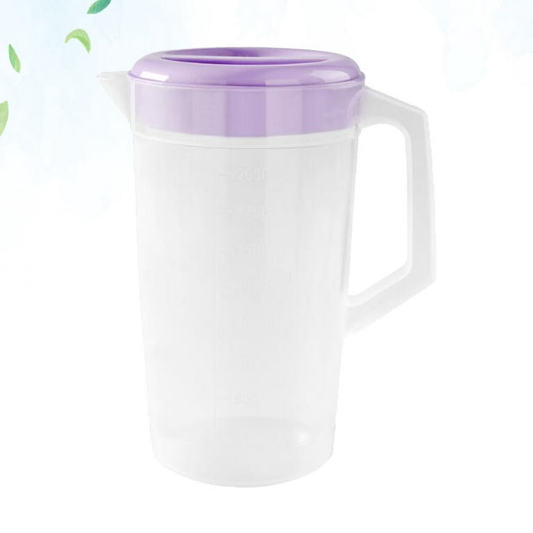Plastic Water Jug with Lid- 1.7 LTR, Perfect for Juice Jug, Milk
