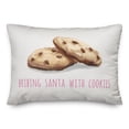 thumbnail image 2 of Creative Products Bribing Santa with Cookies 14x20 Spun Poly Pillow, 2 of 3