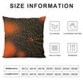 thumbnail image 5 of PHYHOO Halloween Hand Drawn Net Orange Black Throw Pillow Covers Decorative Pillowcase Square Cushion Cases for Home Sofa Bedroom Livingroom, 5 of 5