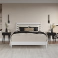 thumbnail image 3 of Pemberly Row Queen Solid Wood Low Profile Platform Bed in White, 3 of 14