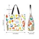 thumbnail image 5 of Disketp Summer Animal Bolsa Tote Estampada para Mujer, Bolso de Hombro y de Mano para Compras y Viajes, 5 of 8
