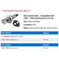 thumbnail image 2 of Idle Control Valve - Compatible with 1988 - 1990 Ford Bronco II 2.9L V6 1989, 2 of 2