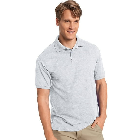 Hanes Men's Cotton-Blend EcoSmart® Jersey Polo - 054X